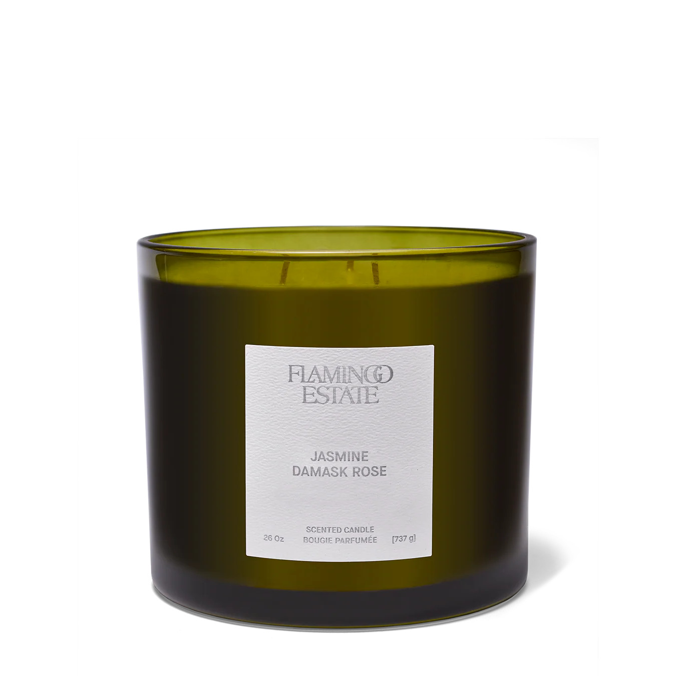 Jasmine Damask Rose XL Candle | Flamingo Estate