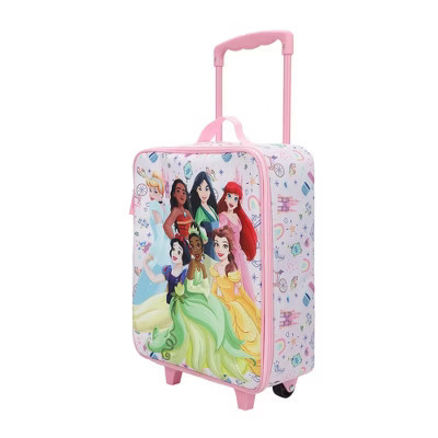Disney Princess Group Shot & Icons 14" Youth Pink Pilot Case | Target