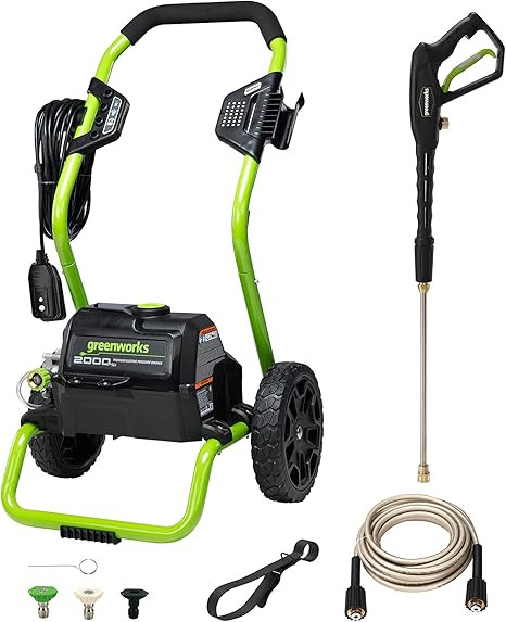 Greenworks 2000 Max PSI @ 1.1 GPM (13 Amp) Electric Pressure Washer GPW2000-1RG | Amazon (US)