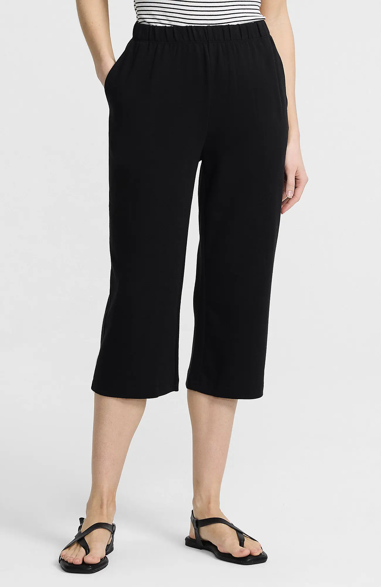 Sport Knit High Rise Elastic Waist Capri Pants (Women) | Nordstrom | Nordstrom