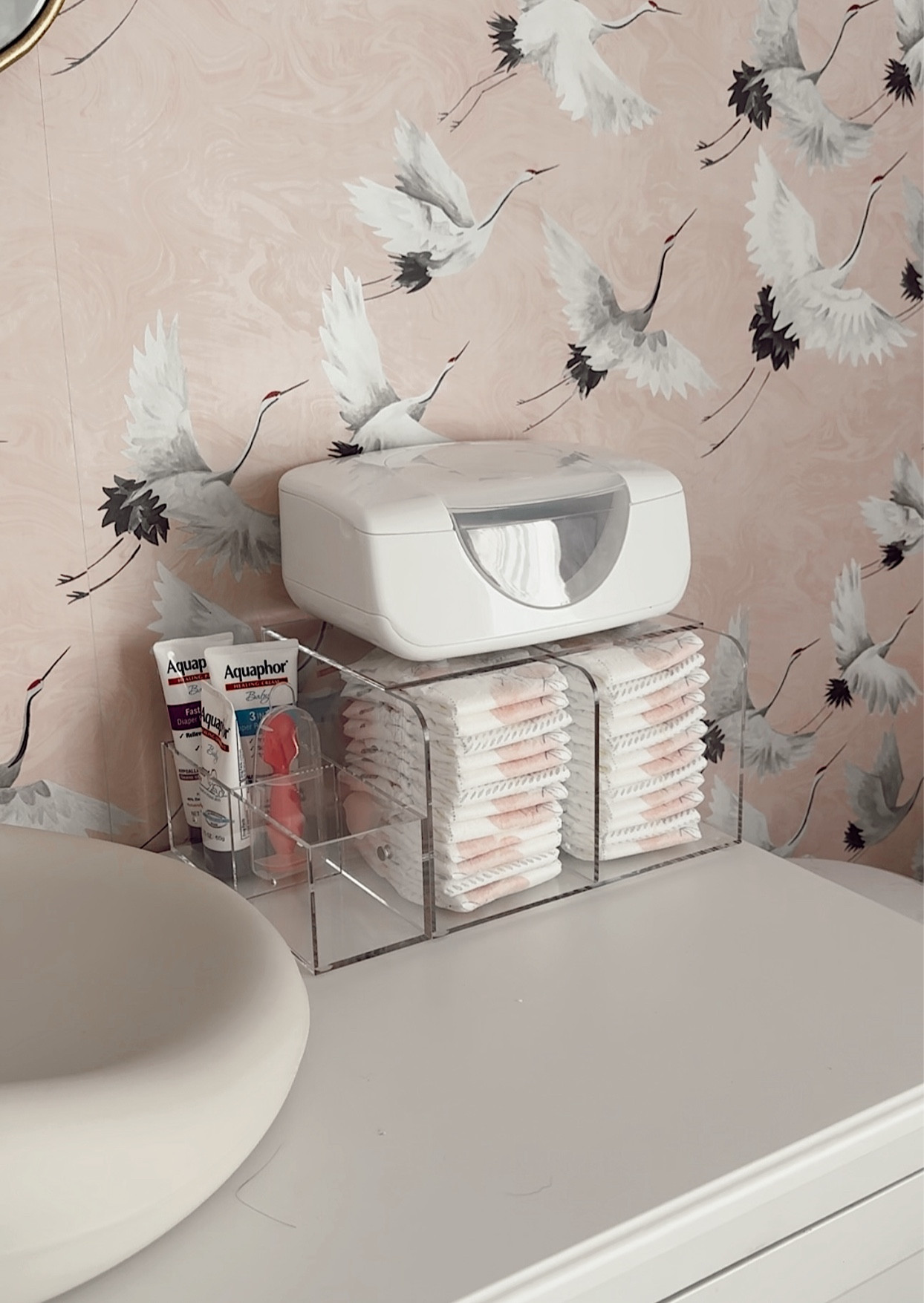 Modern + Easy way to keep diaper changing essentials organized!

#LTKBaby #LTKHome