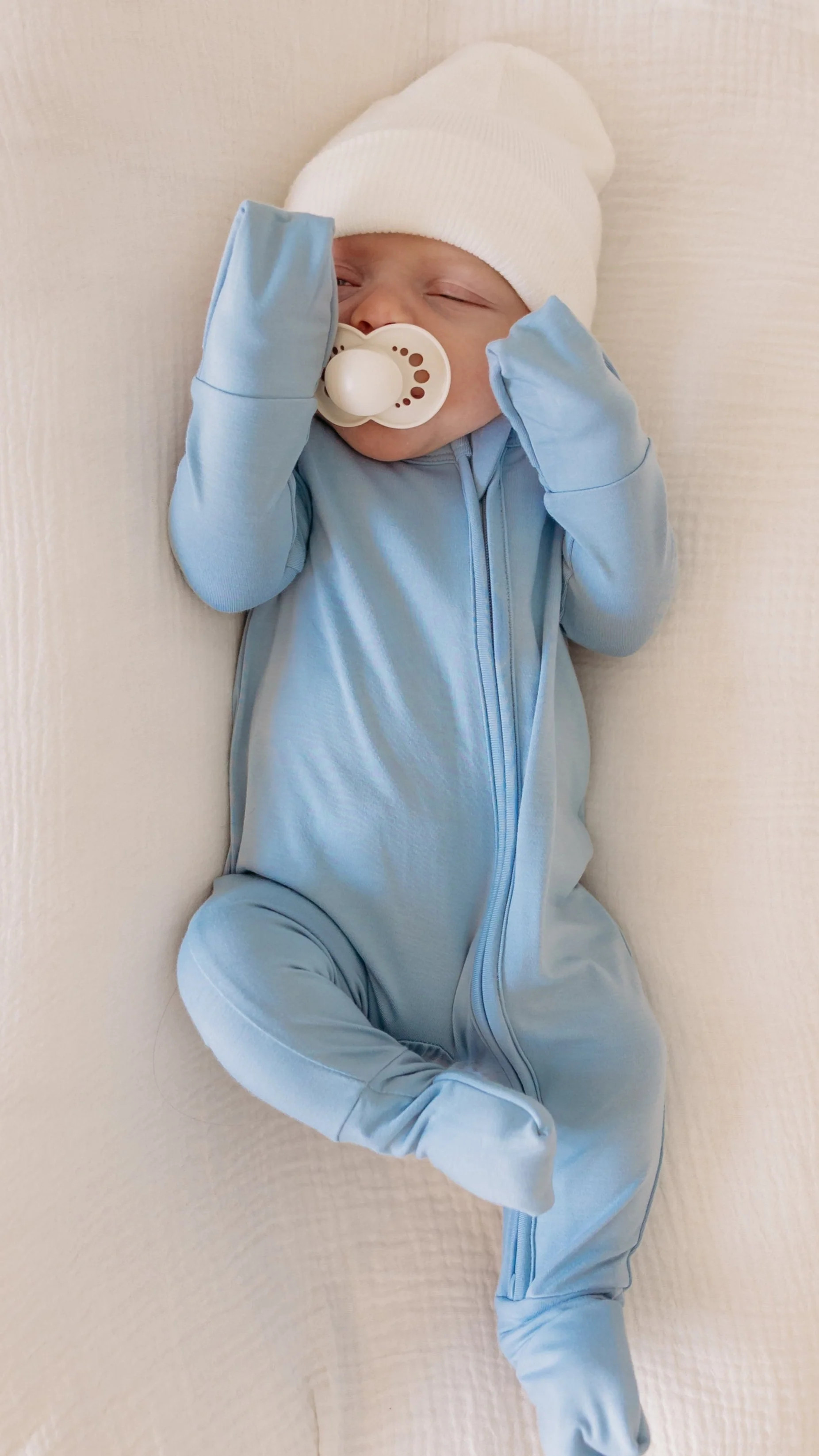 Infant Romper in Cornflower Blue | Silks Design