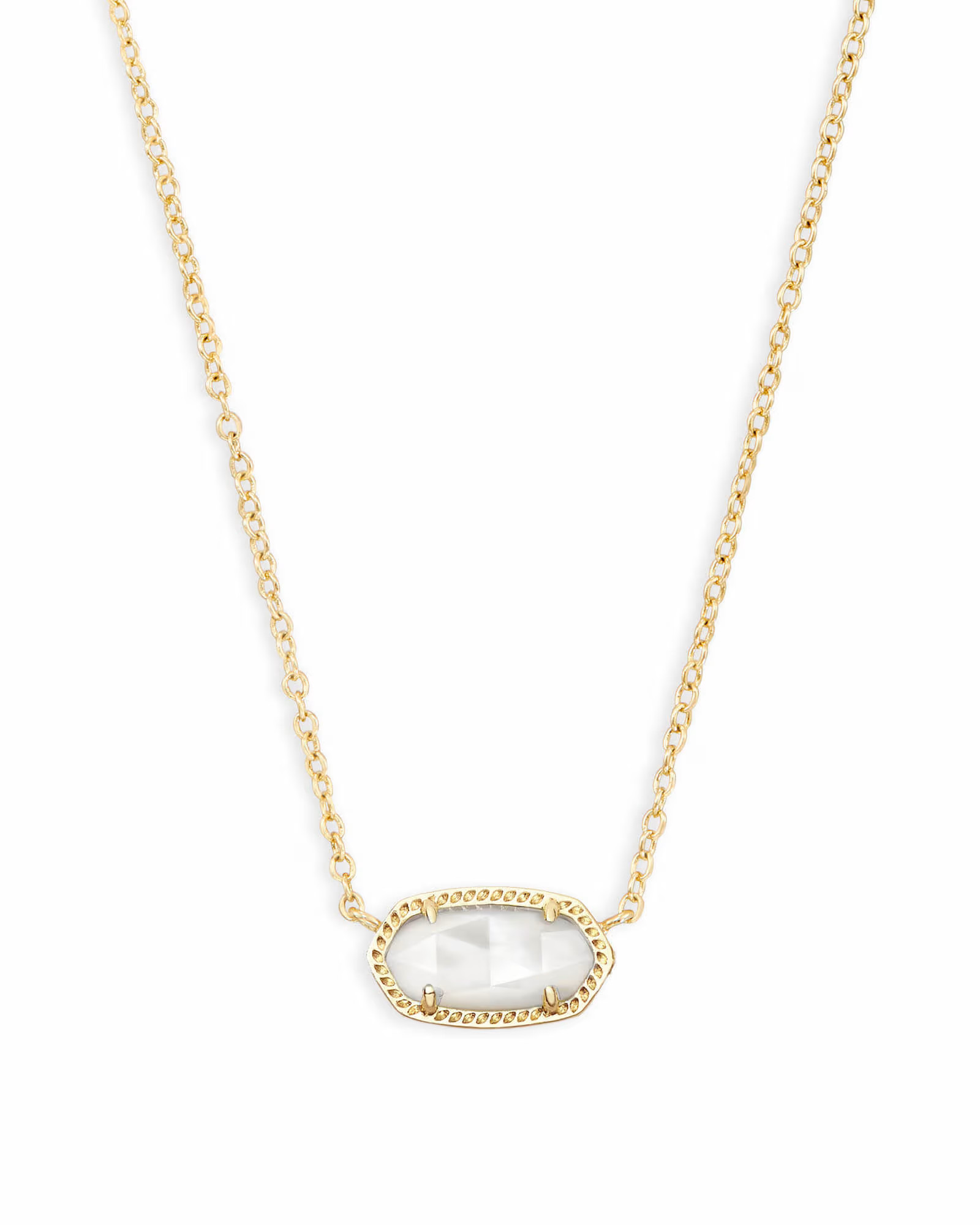 Elisa Gold Pendant Necklace in Ivory Mother-of-Pearl | Kendra Scott