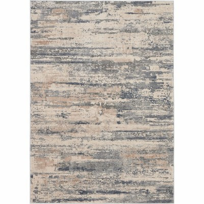 Nourison Rustic Textures Abstract Modern Indoor Area Rug Beige/Grey 3'11" x 5'11" | Target