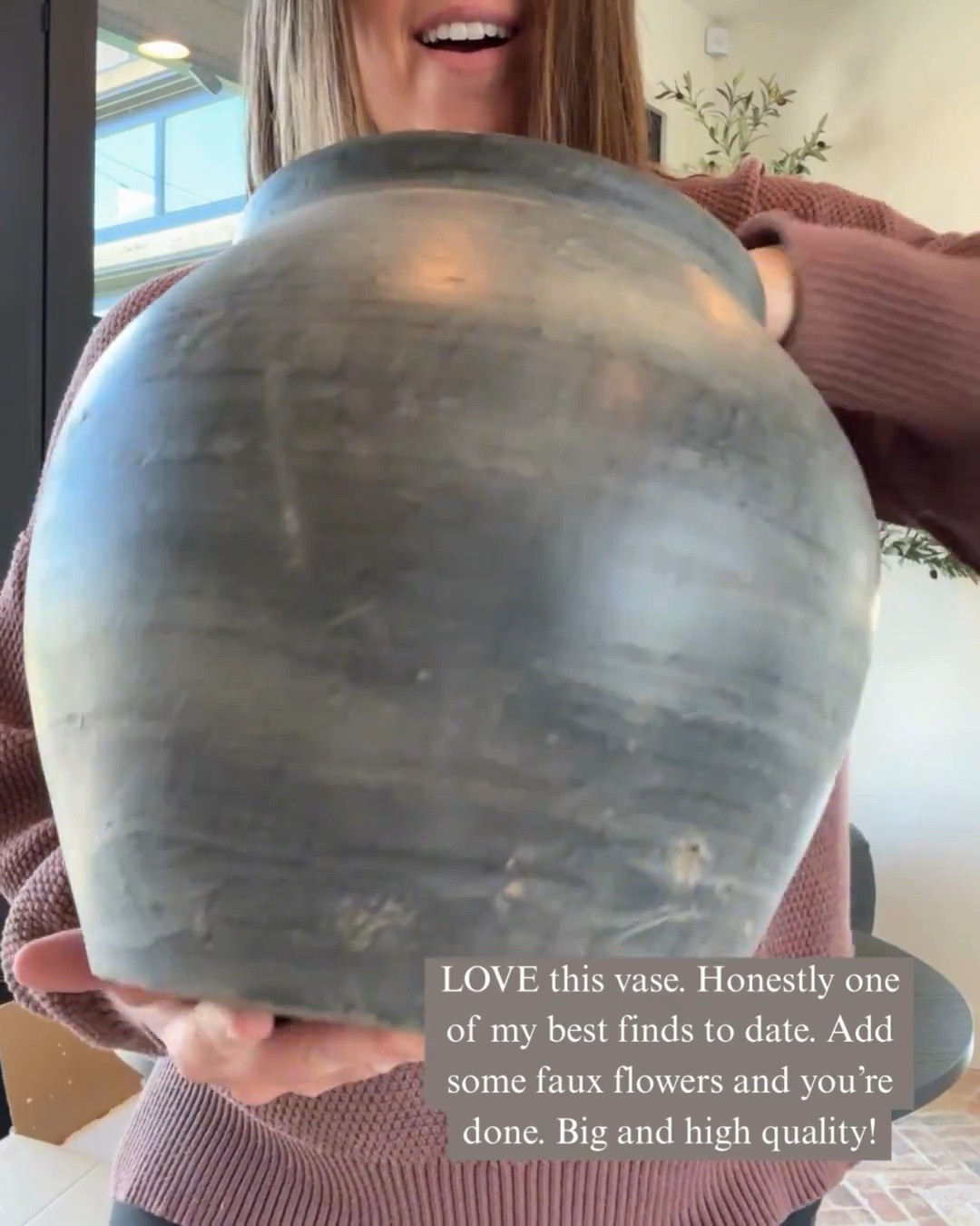 LOVE this vase. Honestly one of my best finds to date. Add some faux flowers and you’re done!! 

Follow my shop @rushtonhome on the @shop.LTK app to shop this post and get my exclusive app-only content! Don’t forget to turn on post notifications using the 🔔 to get first dibs!

Follow @rushtonhome on Instagram and Pinterest for more home decor inspiration and affordable home finds!

Are you looking for anything home related? You’re in the right place! At Rushton Home, I do: home decor, living room, bedroom, affordable, walmart, target, amazon, wayfair, new arrivals, winter decor, spring decor, fall decor, fall finds, summer decor, home decor refresh, studio mcgee x target, hearth and hand, magnolia, holiday decor, seasonal decor, dining room decor, bedroom decor, living room decor, affordable home decor, furniture, weekend deals, sale, on sale, pottery barn, kirklands, west elm, bench, foyer table, faux florals, rugs, couches, sofa, sectional, dresser, nightstand, night stand, end tables, lamps, art, wall art, etsy, pillows, blanket, interior design, interior styling, bedding, side tables, bed frame, tray, side table, throw pillows, look for less, designer dupe, budget decor, bar stools, counter stools, vase, ceramic pottery, budget, budget friendly, coffee table, dining chairs, cane, rattan, wood, white wash, rustic amazon home, arch, brass hardware, gold hardware, vintage, antique, european inspired, french country, back in stock

#LTKHome #LTKSaleAlert