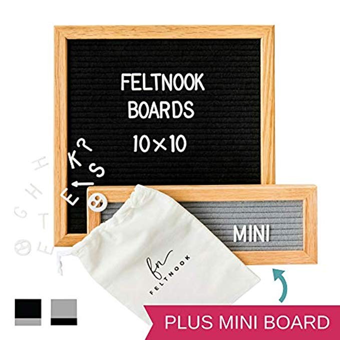 Felt Letter Board with Letters - with Bonus Mini Felt Board - 346 Characters | Amazon (US)