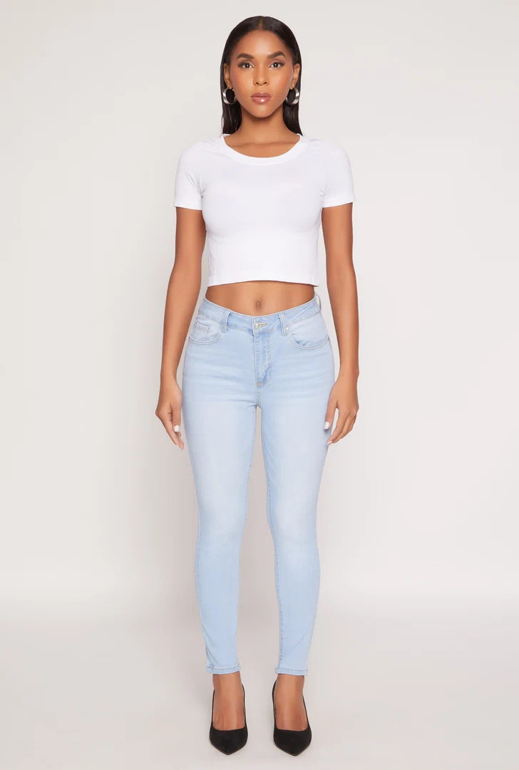 WAX Stretch High Waisted Skinny Jeans | Rainbow Shops