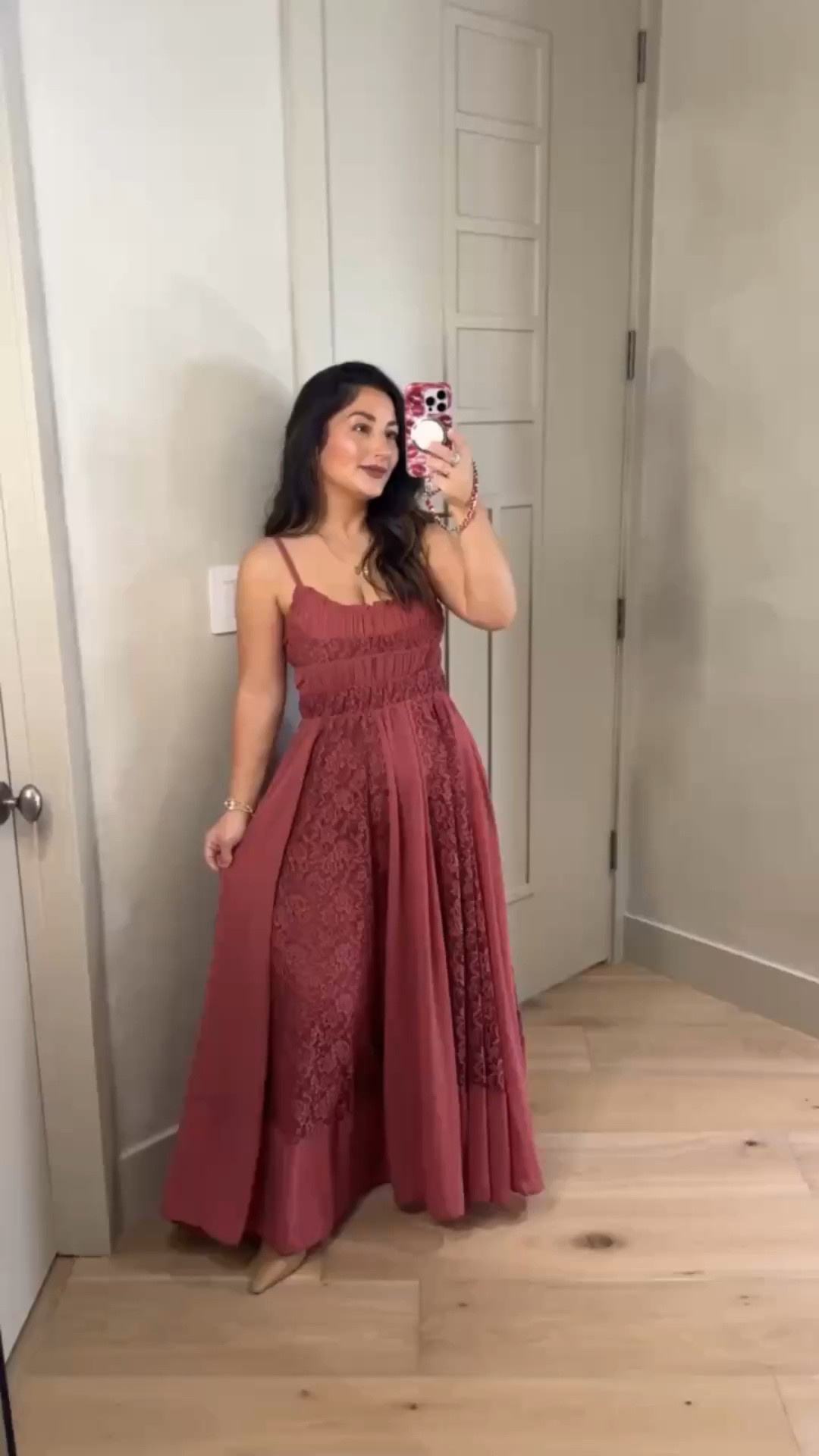 The most gorgeous dress for your next event!! 
Size small color rose 

5'0" 140lbs
Petite friendly, bump friendly

#LTKSeasonal #LTKPetite #LTKWedding