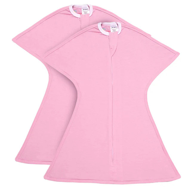 Classic Rose Pink Zipadee-Zip Swaddle Transition - Bundle of 2 | Sleeping Baby