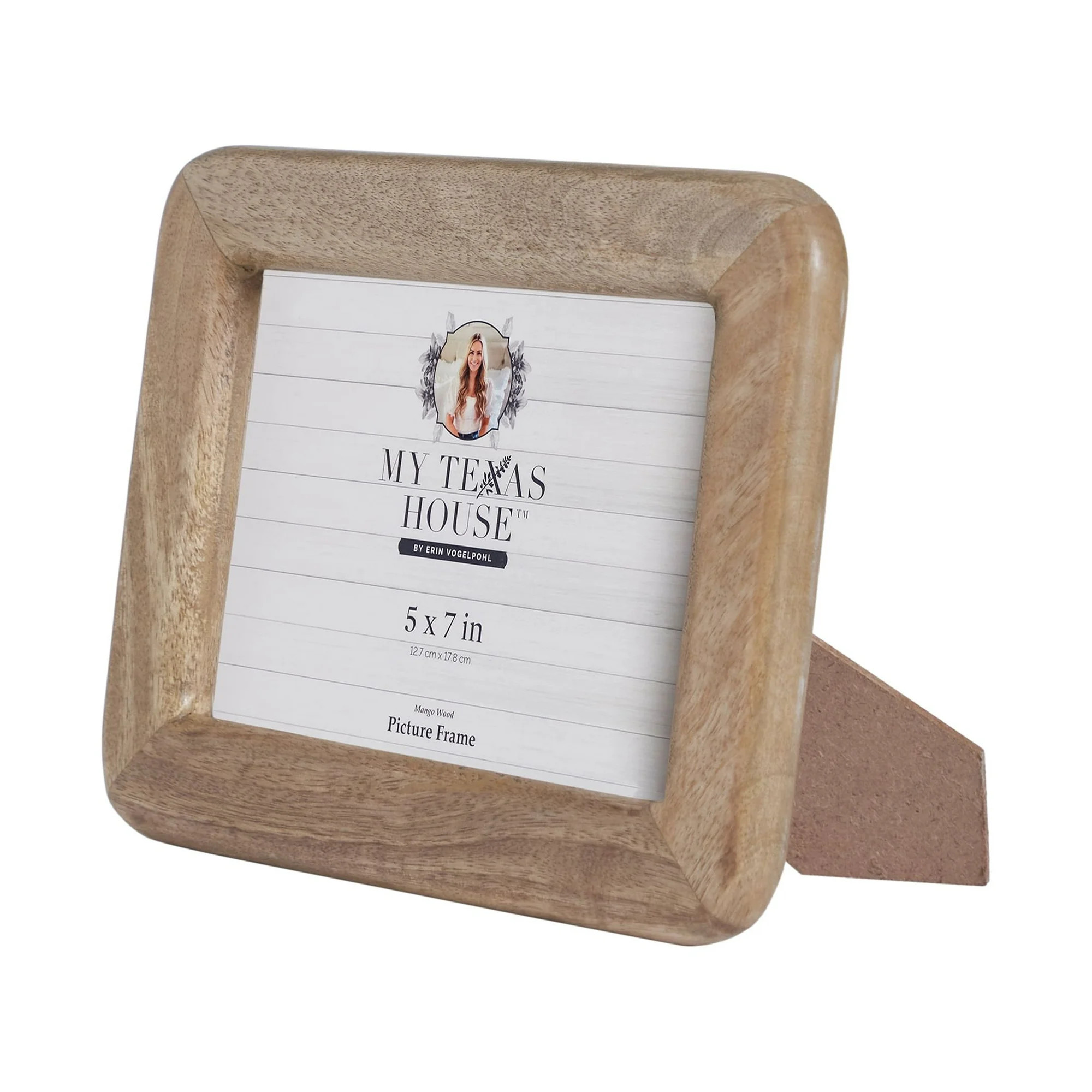 My Texas House 5" x 7" Natural Mango Wood Tabletop Picture Frames - Walmart.com | Walmart (US)