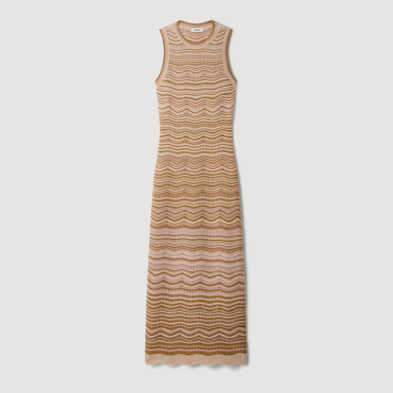 Fancy knit midi dress | Sandro US | Sandro-Paris US