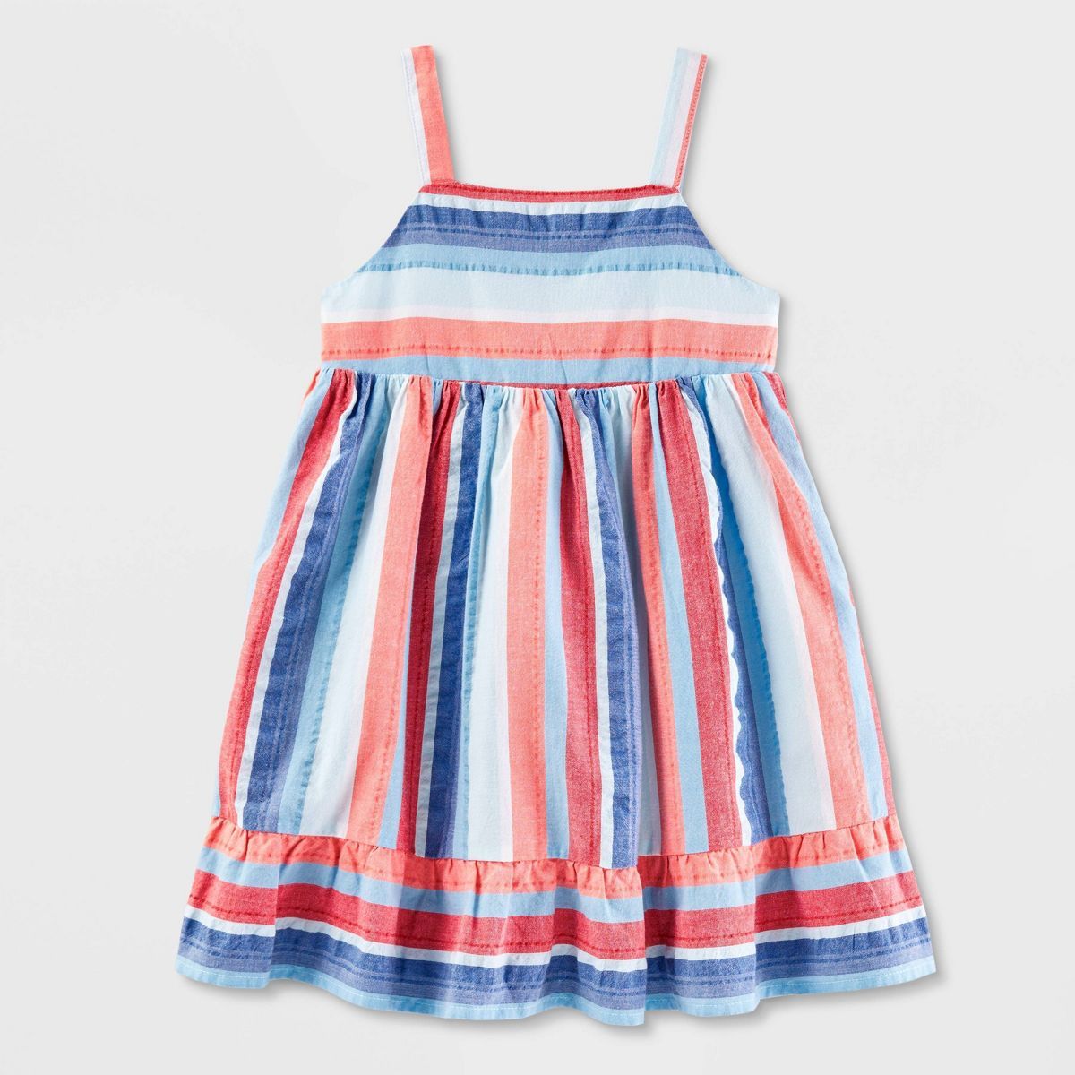 Toddler Girls' Adaptive Striped Sleeveless Dress - Cat & Jack™ Red/Blue/White | Target