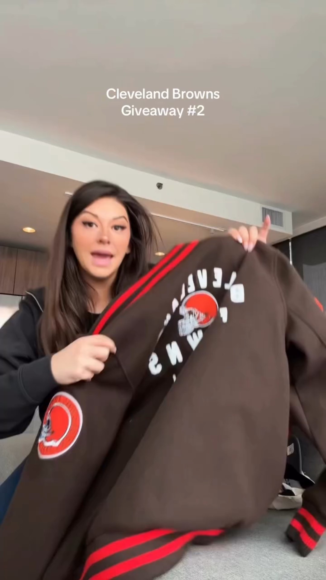 This nfl varsity jacket is amazing quality!!! And the price is UNREAL!!! under $75!!! And comes in all different football teams! 10/10 recommend!! #cleveland #clevelandbrowns 

#LTKFindsUnder100 #LTKActive #LTKMens
