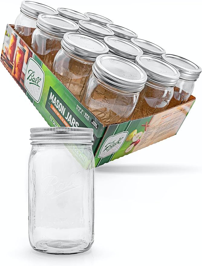 KoRo - Ball Mason Jar 32 oz – Pack of 12 – Airtight Lockable Jar | Amazon (DE)