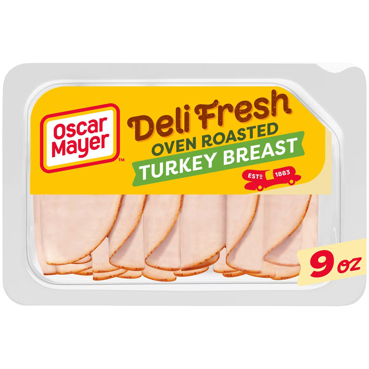 Oscar Mayer Deli Fresh Oven Roasted Turkey Breast Sliced Lunch Meat - 9oz | Target