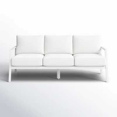 Armando 75” Aluminum Outdoor Sofa with Sunbrella Cushions | Wayfair North America