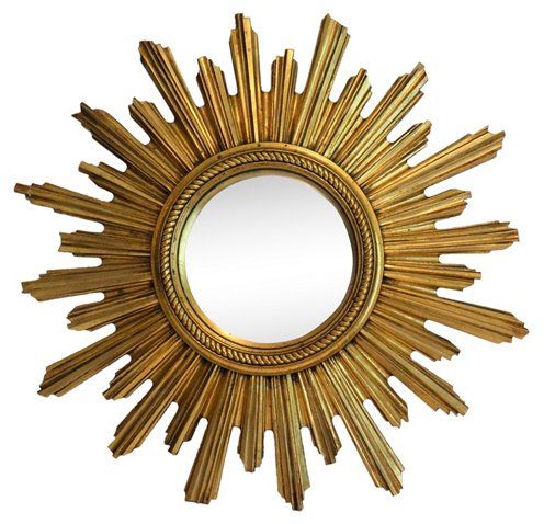 Convex Sunburst Gilt Mirror | One Kings Lane