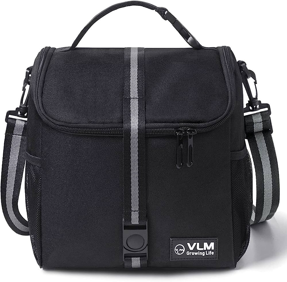 VLM Lunch Bags for Women,Leakproof Insulated Floral Lunch Box with Adjustable Shoulder Strap Reus... | Amazon (US)