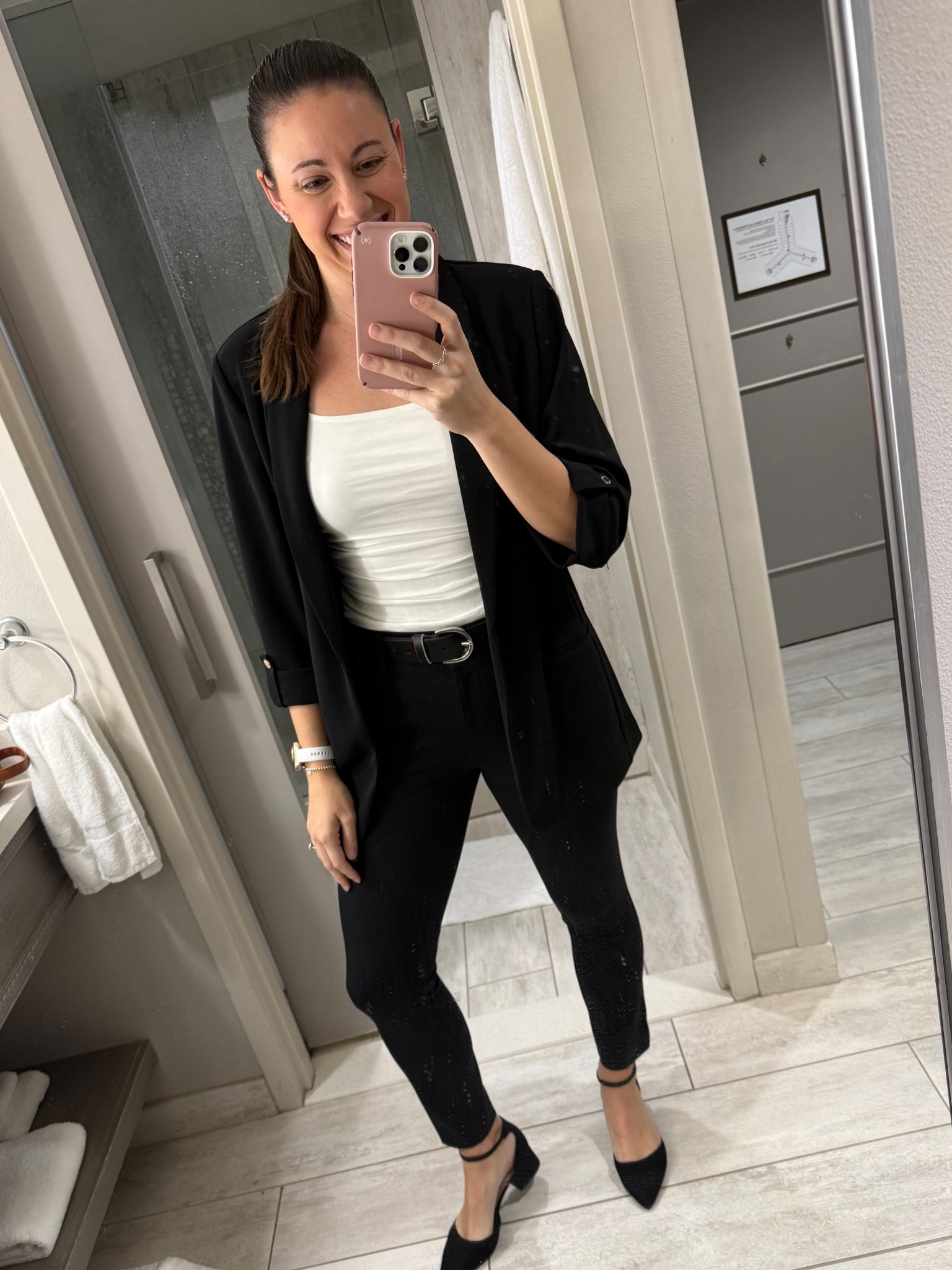 Love a black and white look for any event but definitely for work! Classic, easy and looks good anytime! These blazers from Anne Klein are some of my favorites because you don’t have to be a specific body type for it to fit!!

#LTKootd #LTKgrwm #LTKWorkwear
