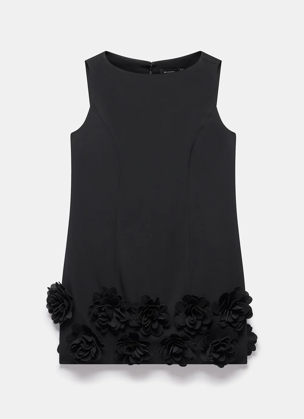 Black Floral Applique Mini Dress | Mint Velvet