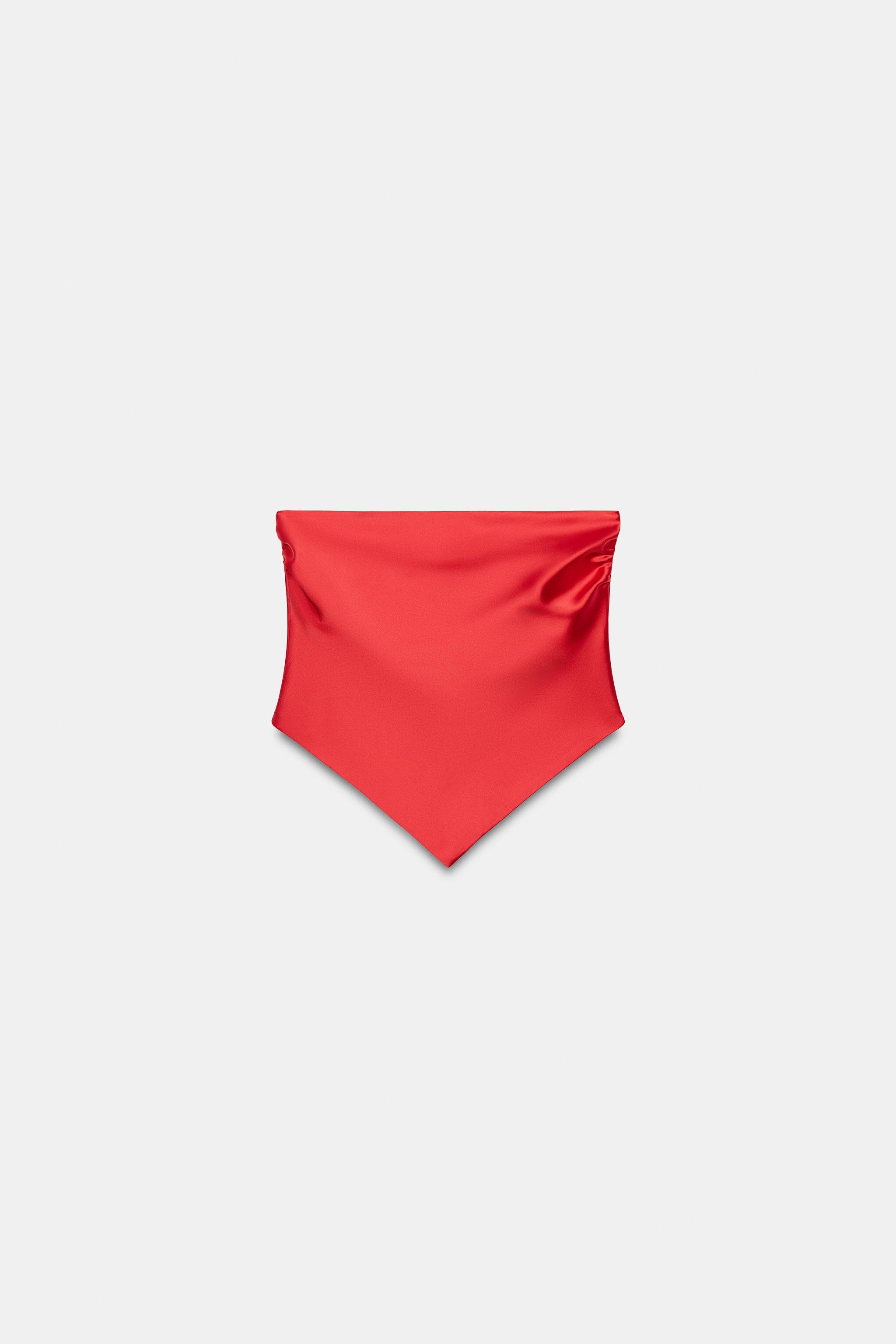 SATIN BANDEAU TOP | Zara US