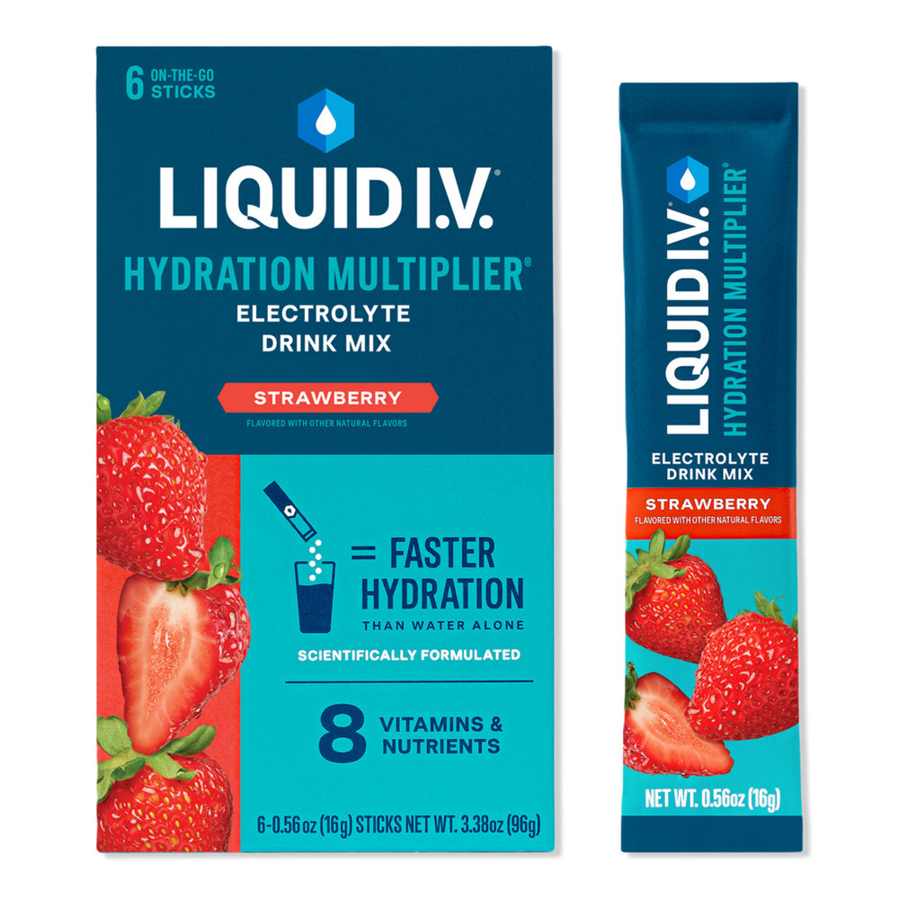 LIQUID I.V. Hydration Multiplier Electrolyte Drink Mix Strawberry - 6 ct | Ulta