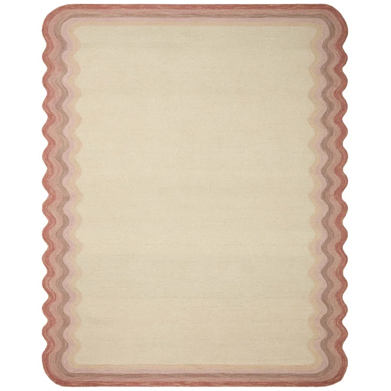 Buena Onda Contemporary Ivory / Multi Area Rug | Wayfair Professional
