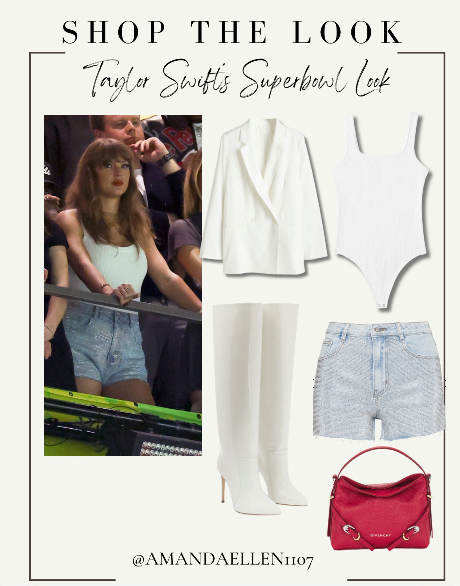 Taylor Swift stole the show at Super Bowl 2025—not just for cheering on Travis Kelce, but for her effortlessly cool game-day outfit! Her look was all about laid-back glam, but those shorts? Nearly impossible to find! After some serious searching, I found an inspired option and a few budget-friendly alternatives so you can get the look without the hunt. 

#LTKStyleTip #LTKItBag #LTKShoeCrush