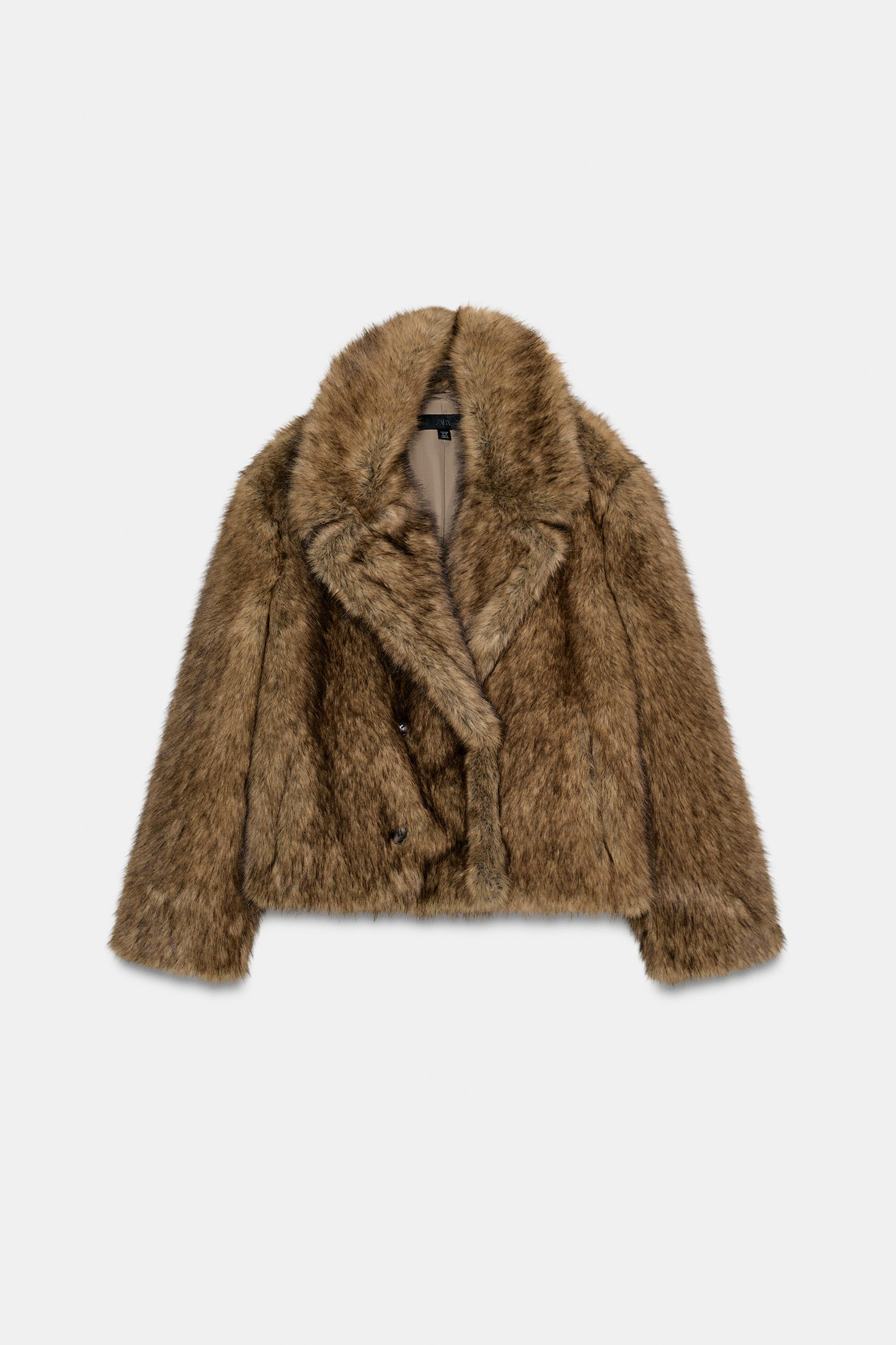 SHORT FAUX FUR COAT | Zara US