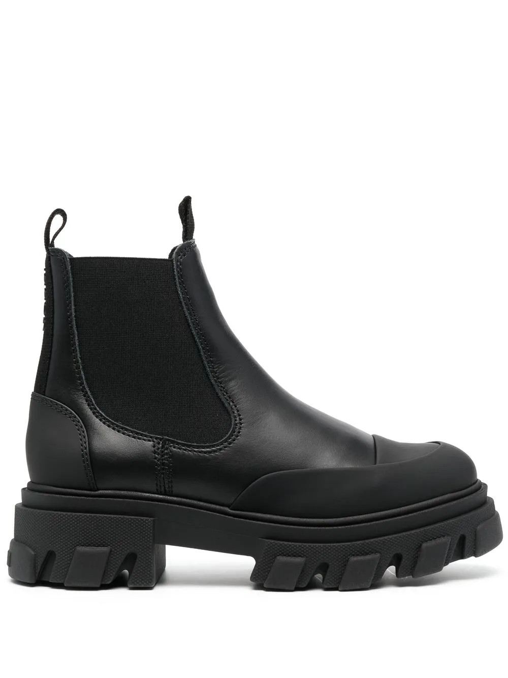 GANNI rear-logo Chelsea Boots - Farfetch | Farfetch Global