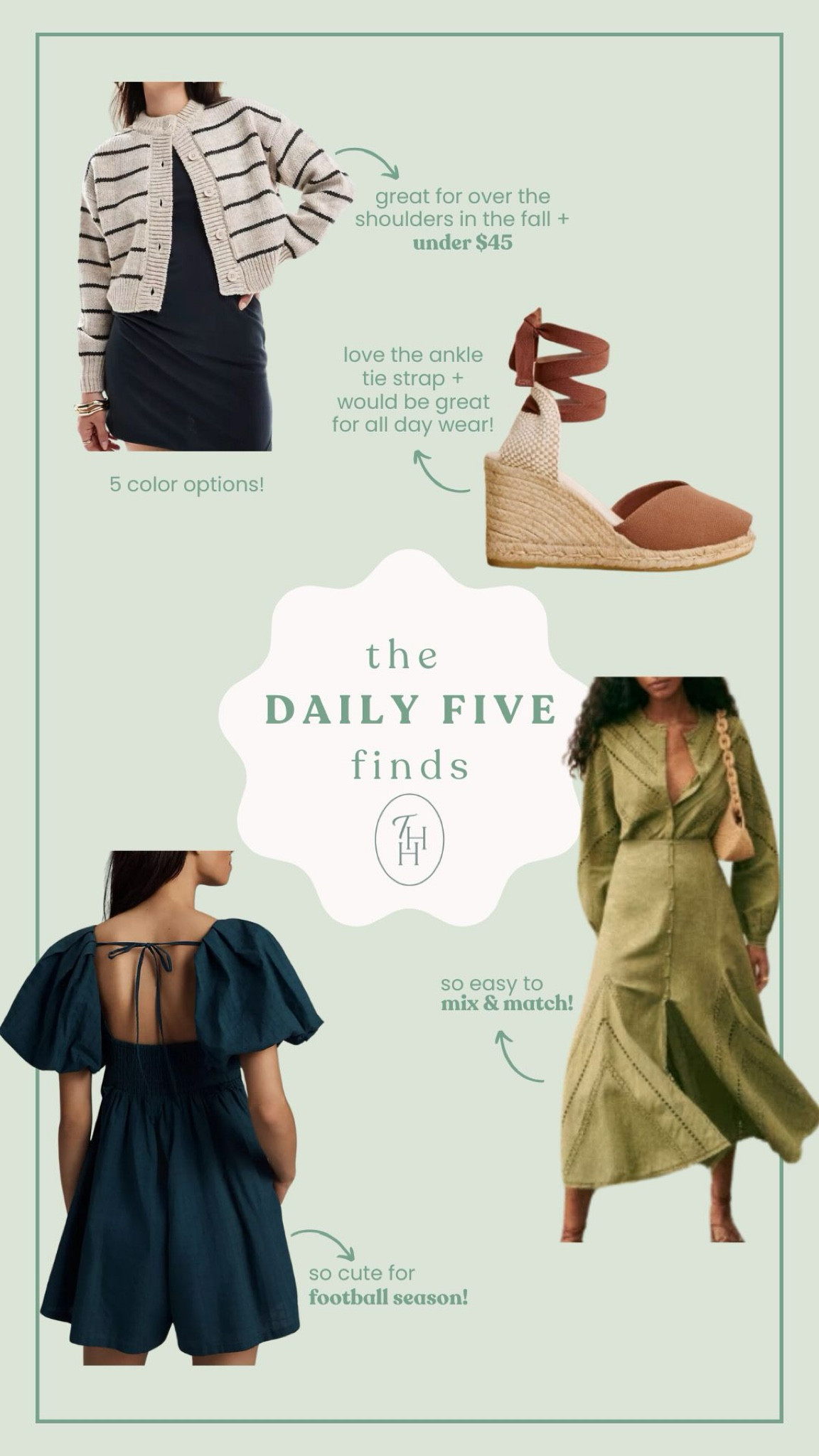 7/29 daily 5 finds 🤍