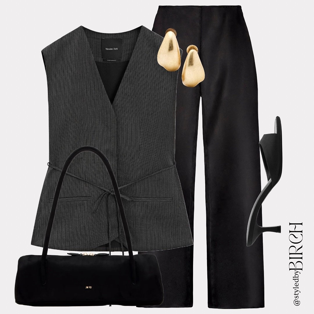 How I’d style satin trousers for the office 🖤
I’ve paired them with a waistcoat to add structure and contrast to the softness of the fabric. A polished and powerful look for the 9 to 5.👩‍💻

#LTKautumn #LTKworkwear #LTKsummer