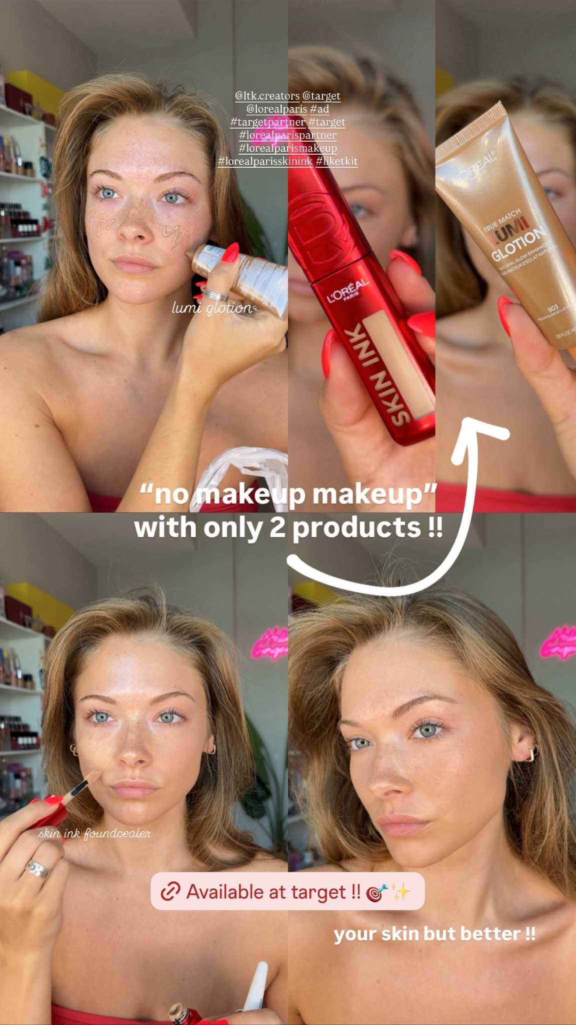 no makeup makeup with just 1 product from @lorealparisusa 💋🙂‍↔️🫶🏼 @LTK @target @lorealparis #ad
#targetpartner #target #lorealparispartner #lorealparismakeup #lorealparisskinink # liketkit