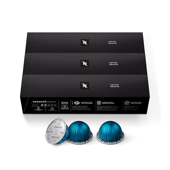Nespresso Capsules Vertuo, Odacio, Medium Roast Coffee, 30-Count Coffee Pods, Brews 7.8oz. | Amazon (US)