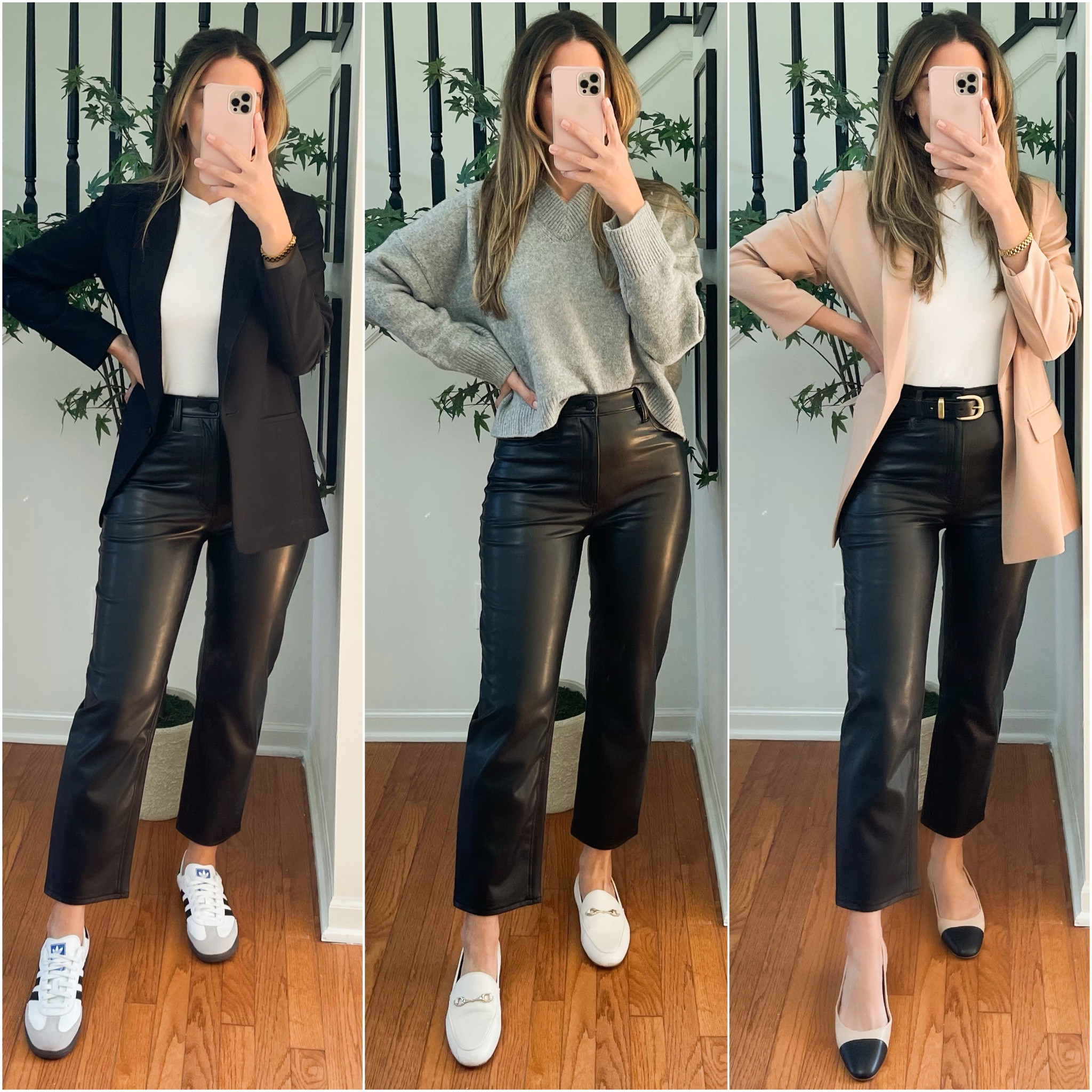 Faux Leather Straight Leg Pants curated on LTK