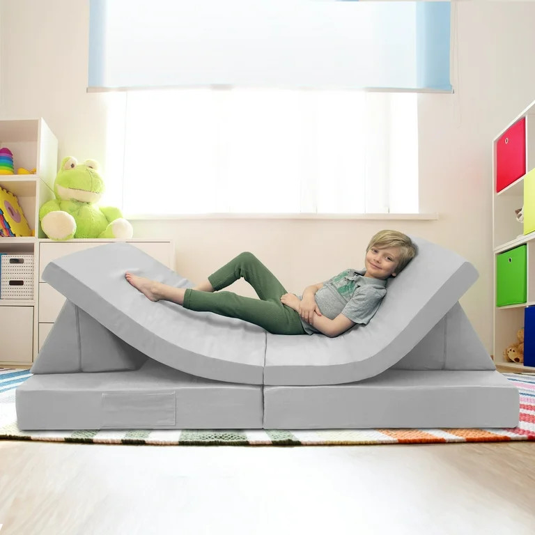 Imaginarium Kids Play Couch, Light Gray | Walmart (US)