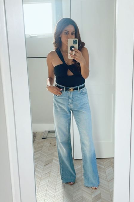 Astr the label top wearing size small
Zara jeans (can’t link) but size 36
Celine belt 

#LTKunder100 #LTKSeasonal