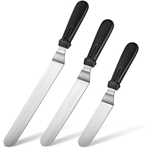 Offset Spatula for Cake Decorating, Stainless Steel 304 Blade - Icing Spatula, Cake Spatula Icing... | Amazon (US)