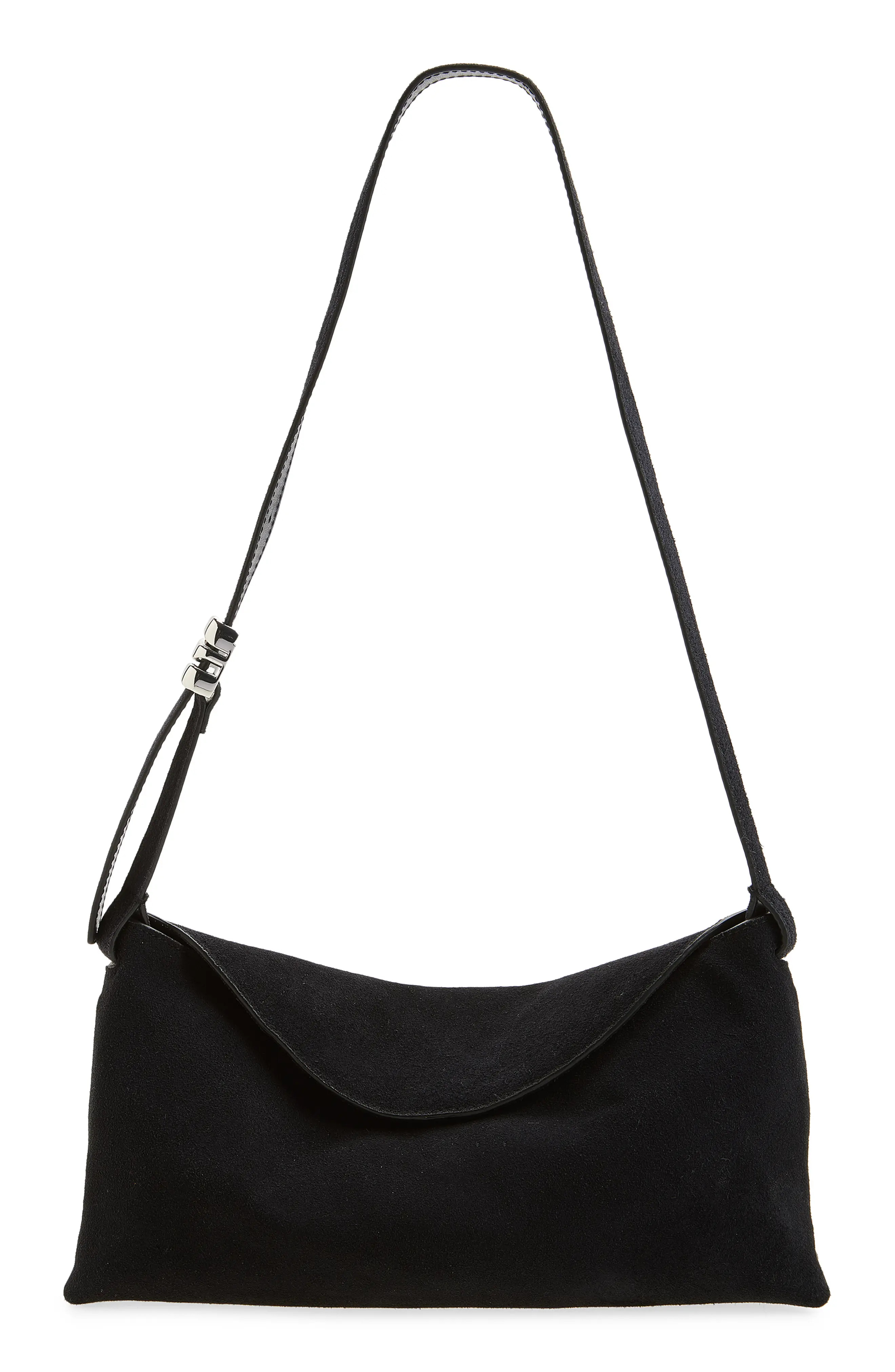 Madewell The Date Night Suede Shoulder Bag in Garnet Stone at Nordstrom | Nordstrom