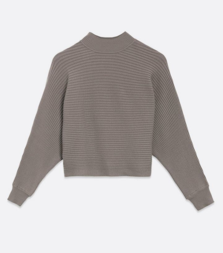 Mink Ribbed High Neck Crop Jumper
						
						Add to Saved Items
						Remove from Saved Items | New Look (UK)
