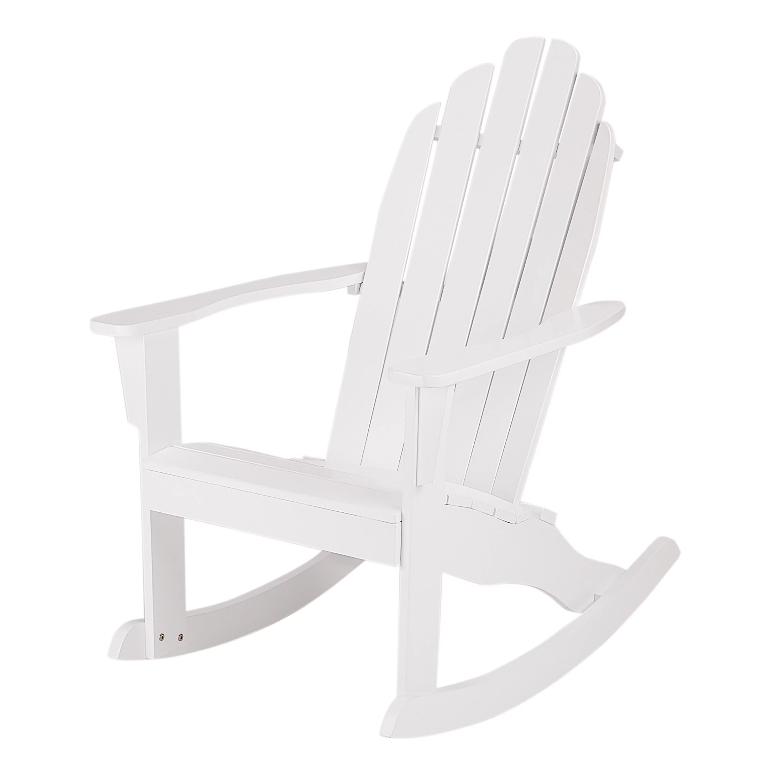 Mainstays Wood Outdoor Adirondack Rocking Chair, White Color | Walmart (US)