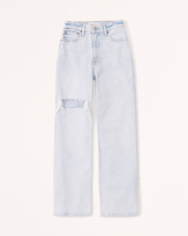 Women's High Rise 90s Relaxed Jean | Women's Bottoms | Abercrombie.com | Abercrombie & Fitch (US)