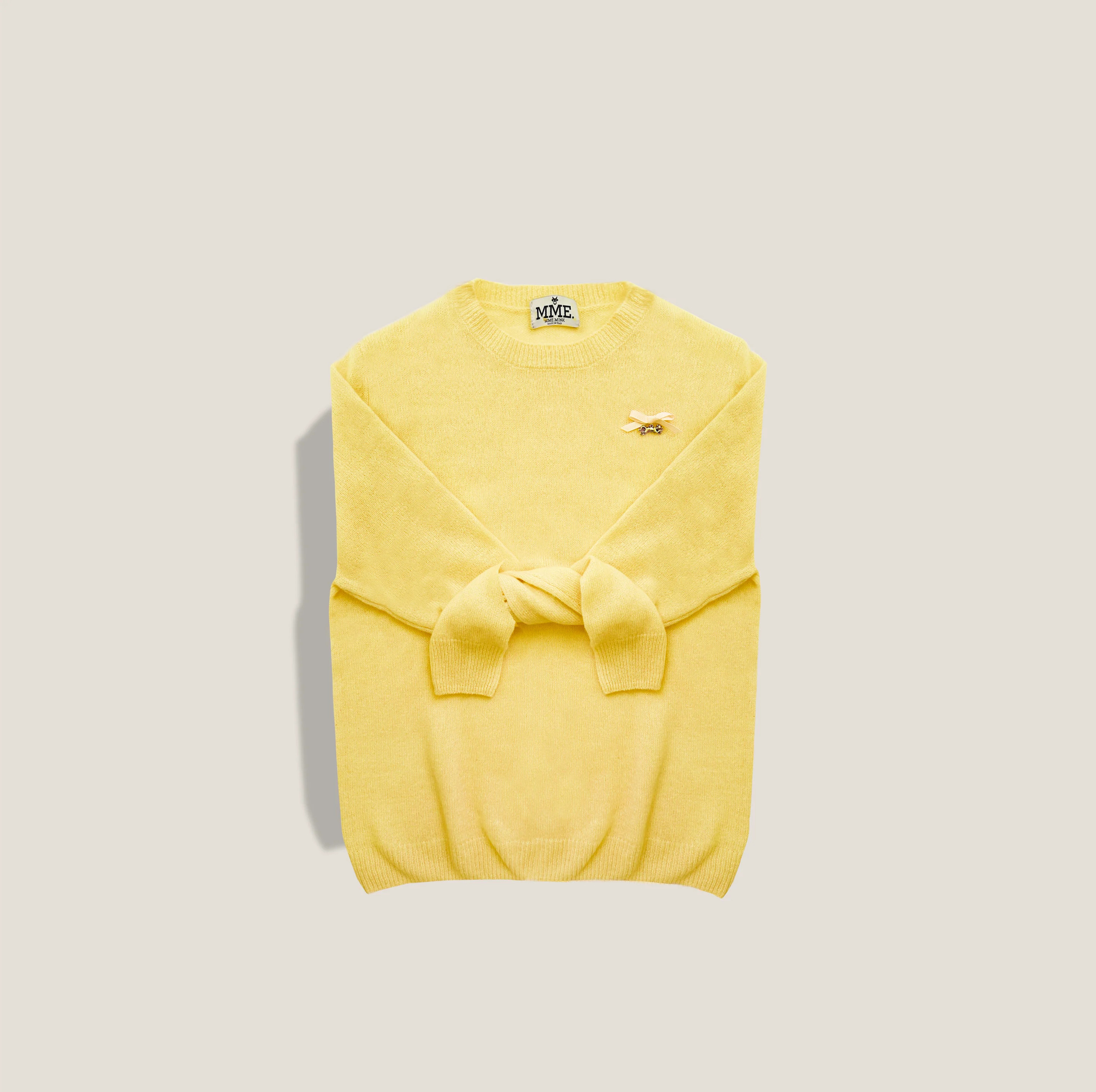 MME. SUMMER Cashmere "Pully" - CITRON | MME.MINK