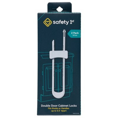 Safety 1st Double Door Baby-Proofing Cabinet Lock - 2pk - White | Target