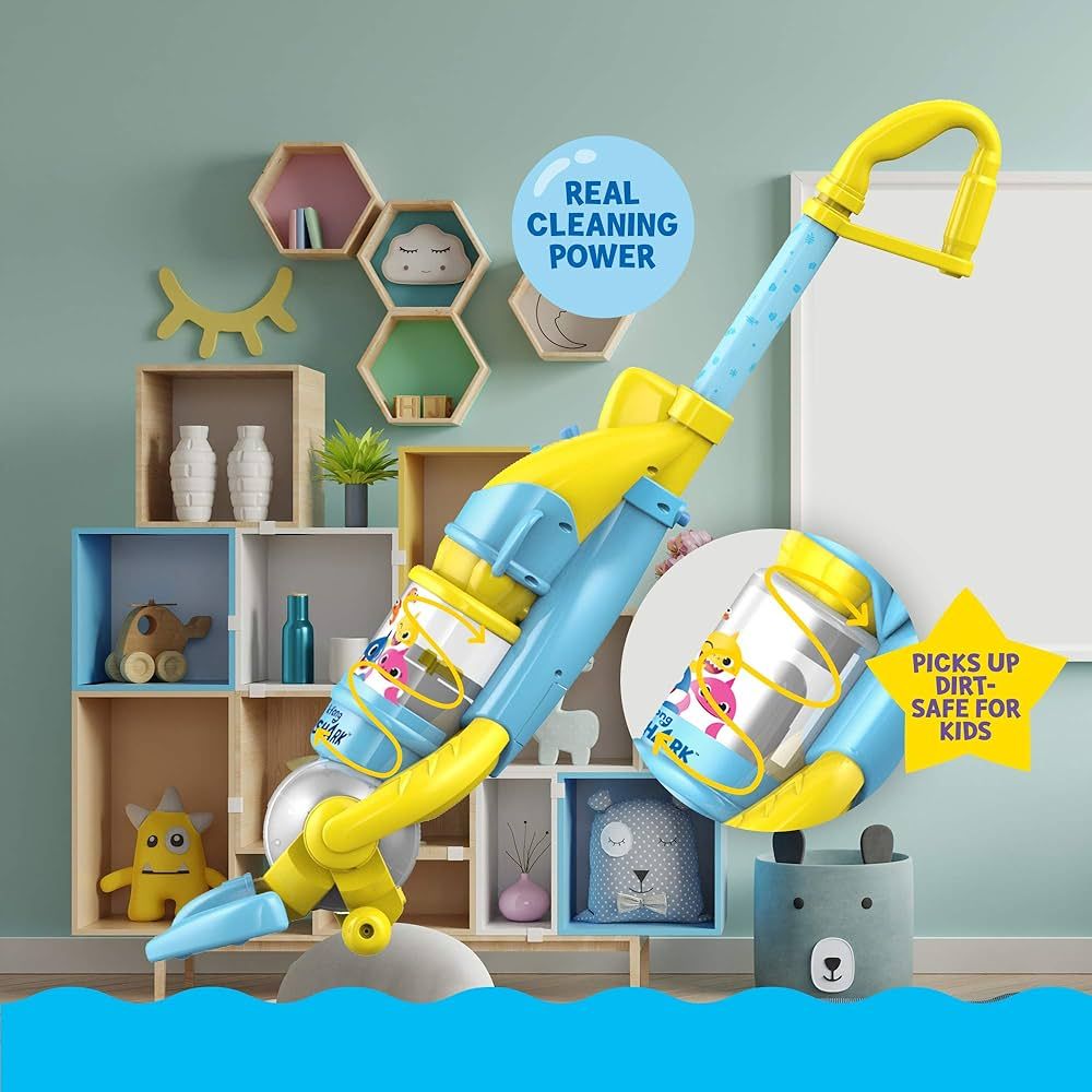 Core Innovations Pinkfong Baby Shark Kid's Toy Vacuum with Real Suction Power | Amazon (US)