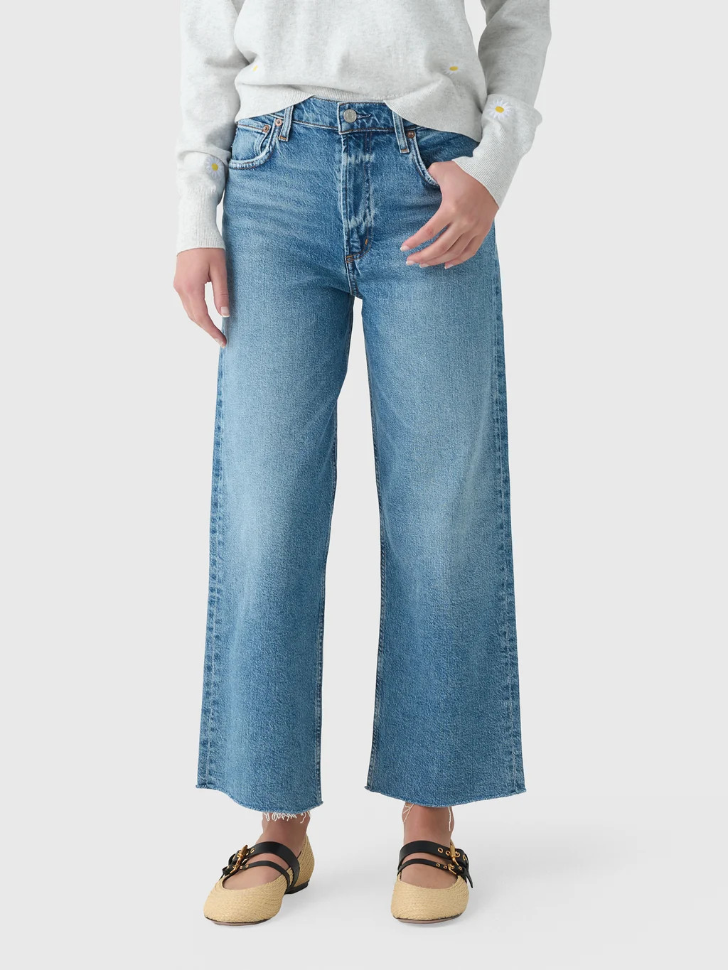 Agolde Women's Ren Wide Leg Jean | Saint Bernard