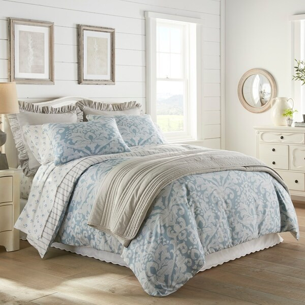 Stone Cottage Camden Blue Cotton Duvet Cover Set - Queen/Full - Queen - Camden Blue | Bed Bath & Beyond