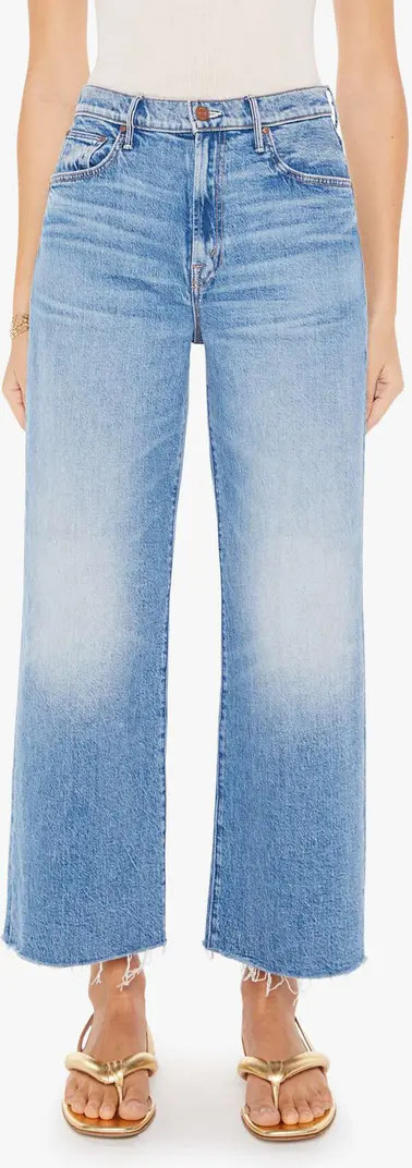 The Maven Raw Hem High Waist Ankle Wide Leg Jeans | Nordstrom