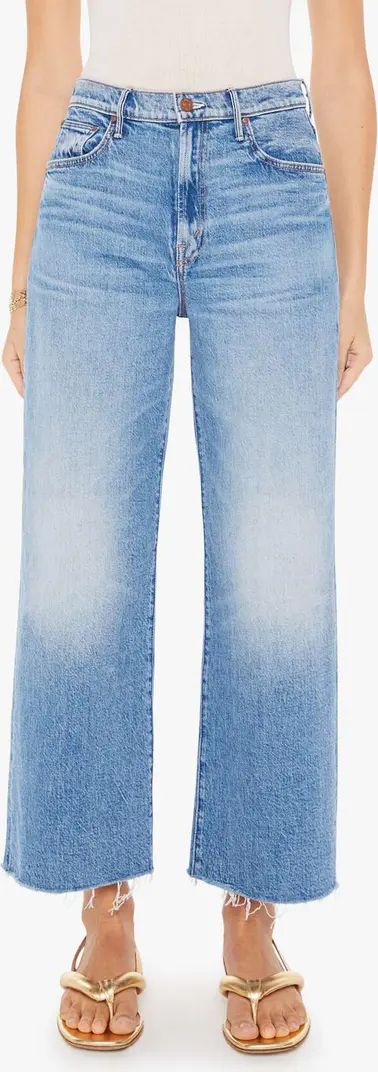 The Maven Raw Hem High Waist Ankle Wide Leg Jeans | Nordstrom