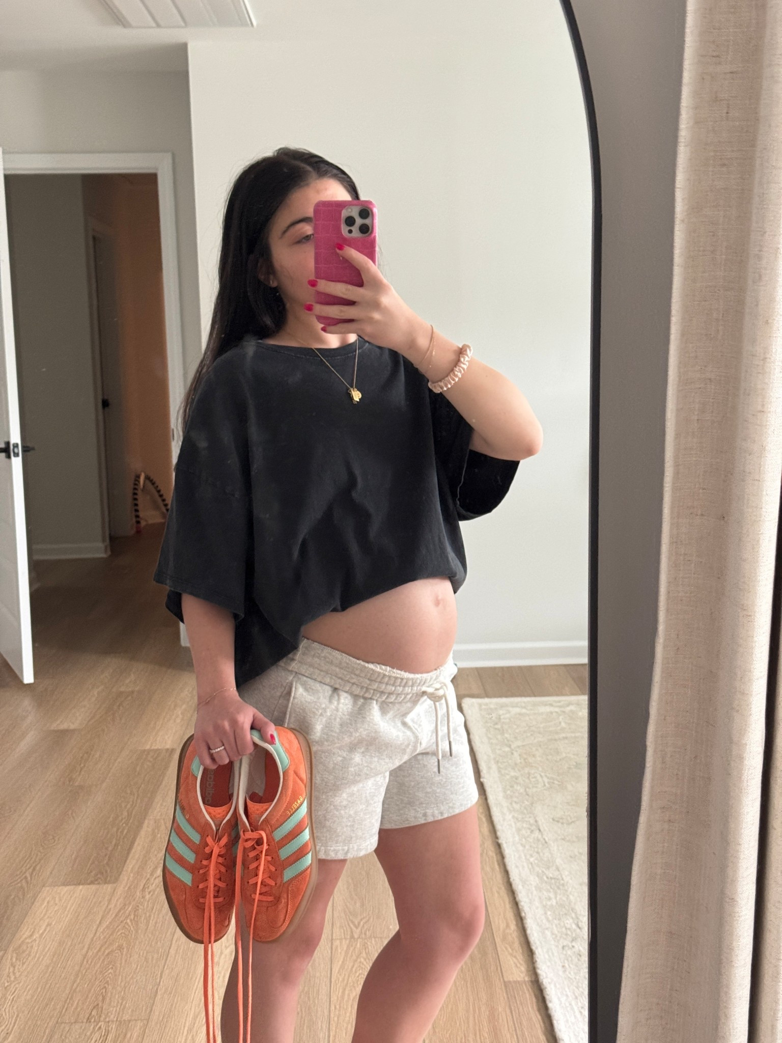 Bump ootd 
Lazy outfit 
Sweat shorts 
Abercrombie sale 
Sambas 

#LTKSaleAlert #LTKU #LTKSeasonal